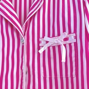 VS 2 Pc Set Candy Stripe Classic Cotton Pajamas